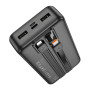 Портативна батарея Power Bank HOCO J118A with cable 20000mAh, Black