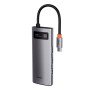 USB HUB Baseus Metal Gleam Series 5-in-1 Multifunctional Type-C to HDMI / USB 3.0 / PD, Gray