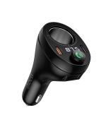 Автомобільний зарядний пристрій з FM - модулятором HOCO E88 Star 2Type-C 35W, Black