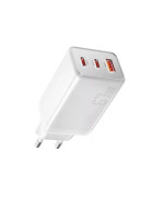 Зарядное устройство ESSAGER ECT67W-LJB02-Z Gan USB 2Type-C 67W, White