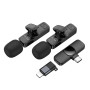 Мікрофон-петличка BOROFONE BFK15 Lightning / Type-C, Black