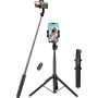 Селфи - Штатив UGREEN LP586 Selfie Stick Tripod with Bluetooth Remote, Black
