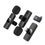 Мікрофон-петличка BOROFONE BFK15 Lightning / Type-C, Black