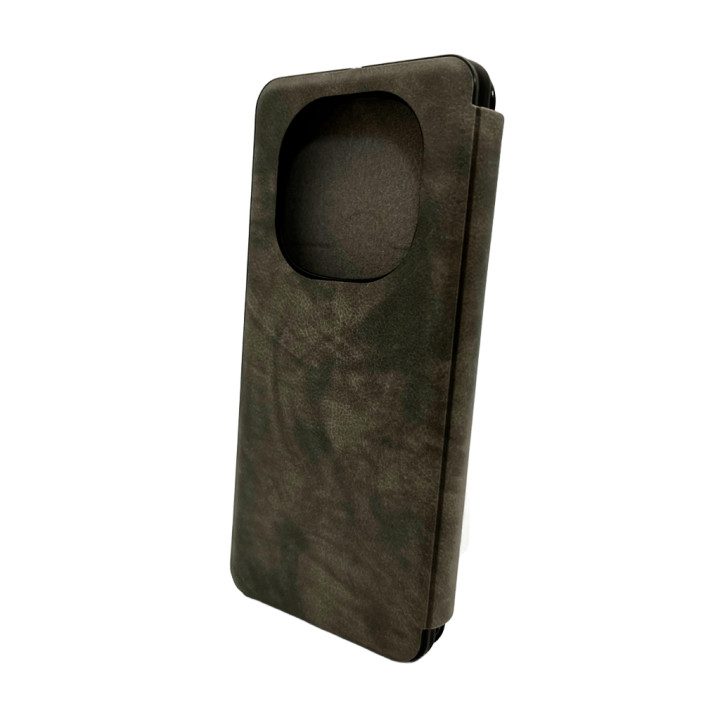 Чохол Leather Premium для Xiaomi Redmi Note 14 Pro 4G, Grey