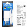 Сетевое зарядное устройство BOROFONE BA21A Pro PD20W cable Type-C to Type-C 1m, White