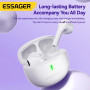 Bluetooth навушники - гарнітура ESSAGER Shining TWS Bluetooth earphones, White