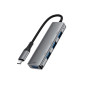 USB Хаб ACEFAST J15 USB-C 4-in-1, Metal Gray