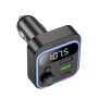 Автомобильное зарядное устройство с FM-модулятором HOCO E85 Tiger Type-C PD20W USB QC3.0 BT FM transmitter, Black