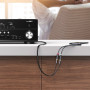 Аудіокабель UGREEN AV109 UGR-10547 3.5mm Male to 2RCA Female 25 cm, Gray