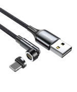 Data - Кабель Essager EXCCXL-WX0G Magnetic USB to Lightning 3A 1m, Grey