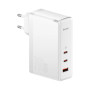 Сетевое зарядное устройство Baseus CCGP100202 240W 5А QC3.0 Cable Type-C to Type-C, White