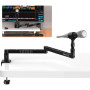 Штатив - держатель Ulanzi Vijim low-level Microphone Stand LS26 с резьбой 1/4", Black