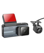 Автомобільний відеореєстратор HOCO DV12 driving recorder 2K display GPS, Silvery Gray