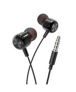 Дротові навушники HOCO M87 String wired earphones with with microphone, Gloomy Black