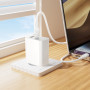 Сетевое зарядное устройство BOROFONE BA106A с кабелем USB-C to Lightning, White