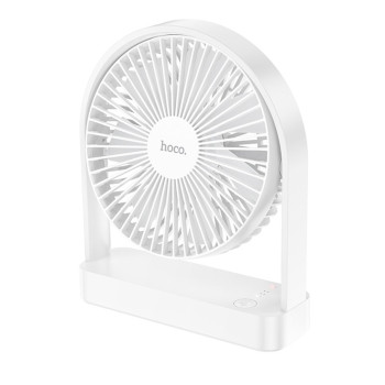 Вентилятор портативный HOCO HX65 Ultra-thin desktop fan, White