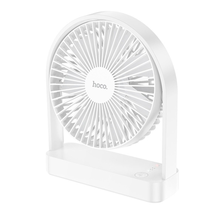Вентилятор портативный HOCO HX65 Ultra-thin desktop fan, White