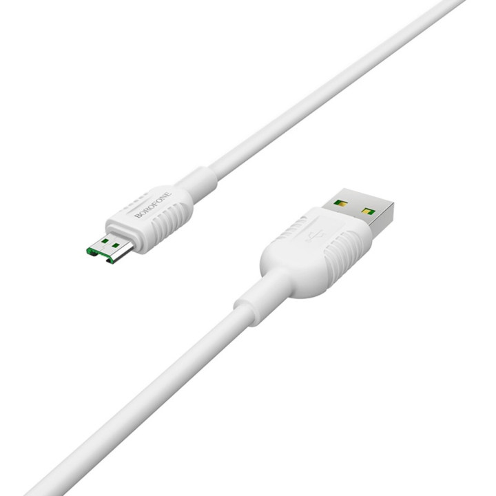 USB Data-Кабель BOROFONE BX33 USB to Micro 4A 1m, White