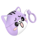 Беспроводные Bluetooth наушники HOCO EW48 300 mAh, Purple Cat