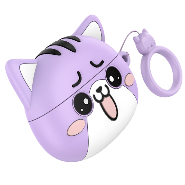 Бездротові Bluetooth навушники HOCO EW48 300 mAh, Purple Cat