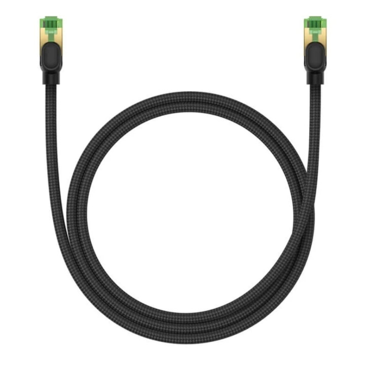 Мережевий кабель Baseus High Speed CAT8 40 Gigabit Ethernet Cable 10m, Cluster Black