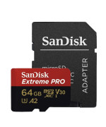 Карта пам'яті microSDXC SanDisk UHS-1 U3 Extreme Pro A2 64Gb class 10