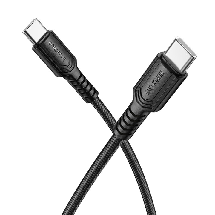 Data - кабель BOROFONE BX116 Type-C to Type-C, Black