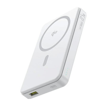 Внешний аккумулятор Power Bank Baseus Airpow Ⅱ Qi2 10000mAh 22.5W Cable Type-C to Type-C, Moon-White
