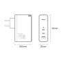 Сетевое зарядное устройство Baseus CCGP100202 240W 5А QC3.0 Cable Type-C to Type-C, White