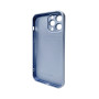Чехол AG Glass Matt Frame Color для iPhone 13 Pro Max, Sierra Blue