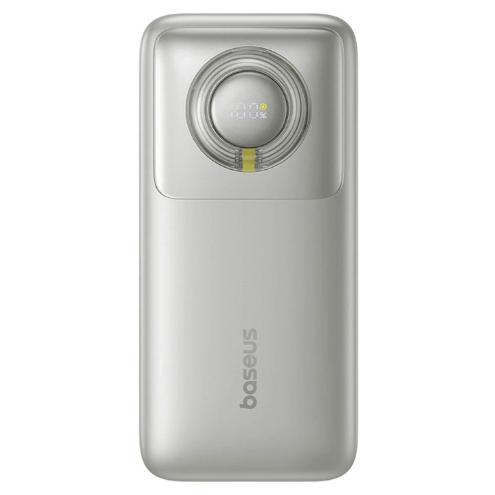 Зовнішній акумулятор Power Bank Baseus Free2Pull 65W with Retractable with cable 20000mAh, Lunar gray
