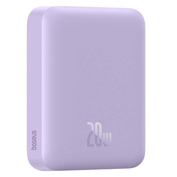 Зовнішній акумулятор Baseus Magnetic Mini Air 6000mAh 20W, Purple