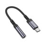 Перехідник BOROFONE BV24 Graceful digital Type-C to 3.5mm, Metal Grey