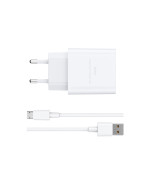 Сетевое зарядное устройство WIWU Essen GaN Wi-G023 2.4A с кабелем micro-USB, White