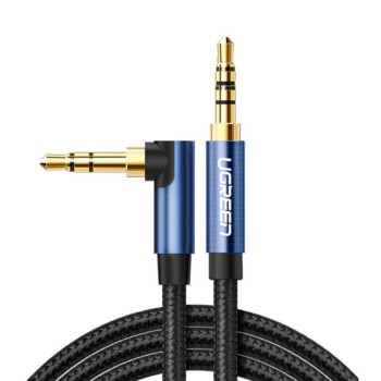 Аудіо кабель UGREEN UGR-60179 3.5mm Male to 3.5mm Male 1m, Blue-Black