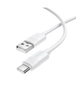 Data - кабель BOROFONE BX123 USB-A to Type-C, White