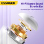 Bluetooth навушники - гарнітура ESSAGER Shining TWS Bluetooth earphones, White