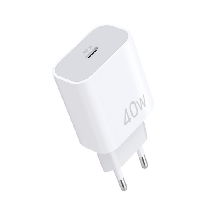 Мережевий зарядний пристрій WUW C280 PD40W, White