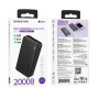 Внешний аккумулятор BOROFONE BJ56A Graceful PD20W fully compatible power bank 20000mAh, Black