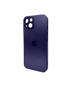 Чехол AG Glass Matt Frame Color для iPhone 15, Deep Purple