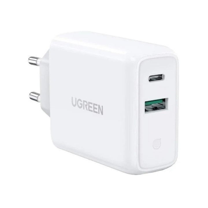 Сетевое зарядное устройство UGREEN CD170 38W Type-C Wall Charger EU, White