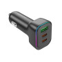 Автомобильное зарядное устройство BOROFONE BZ28C Trophie PD60W / QC3.0 3A car charger, Black