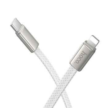 Data - кабель HOCO X125 PD30W Type-C - Lightning, White