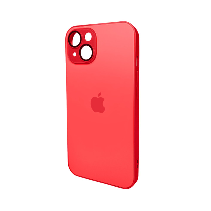Чехол AG Glass Matt Frame Color для iPhone 15, Red