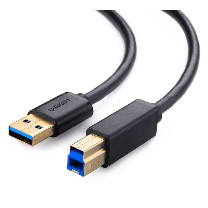 Data-Кабель UGREEN US210 USB 3.0 to BM Print Cable 2m, Black