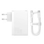 Сетевое зарядное устройство Baseus CCGP100202 240W 5А QC3.0 Cable Type-C to Type-C, White