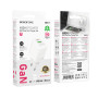 Мережевий зарядний пристрій BOROFONE BN29 Fuente PD30W / QC3.0 Cable Type-C to Type-C, White