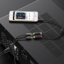 Аудіокабель UGREEN AV109 UGR-10547 3.5mm Male to 2RCA Female 25 cm, Gray