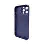 Чехол AG Glass Matt Frame Color для iPhone 13 Pro Max, Navy Blue