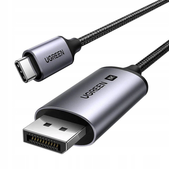 Кабель UGREEN CM556 UGR-25157 Type-C to DisplayPort 8K, Gray